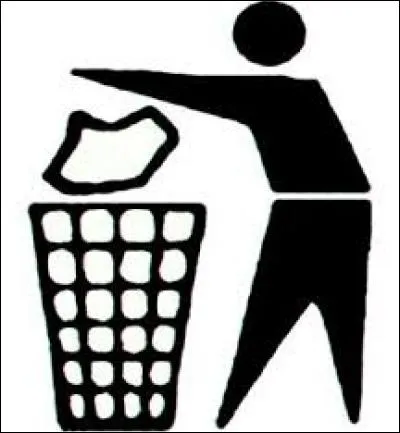 Jette ton papier à la poub____