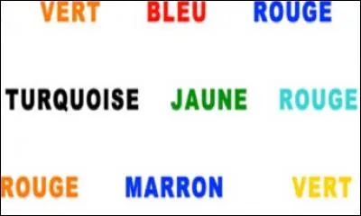 Quelle est la couleur du 2e mot écrit sur la 2e ligne de l'illustration ?