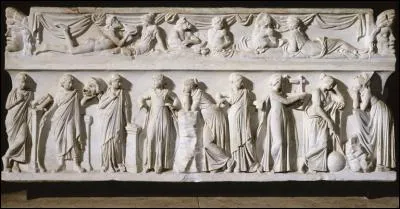 Où se situe le "Sarcophage des Muses" ?