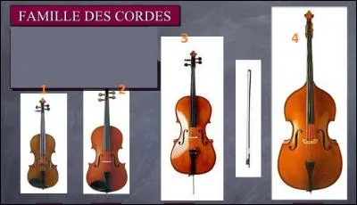 L'instrument de musique n°4 est une contrebasse.
