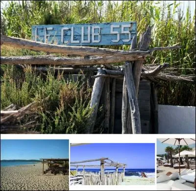 Qu'était à l'origine le "club 55" de la plage de Pampelonne?