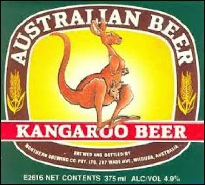 Quel est le pays d'origine de la Kangaroo Beer (kangourou) ?