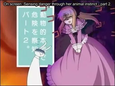 À côté de Sharon, que fait Alice ?