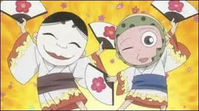 Qui sont les deux petits ''serviteurs'' du personnage principal avec des masques ?