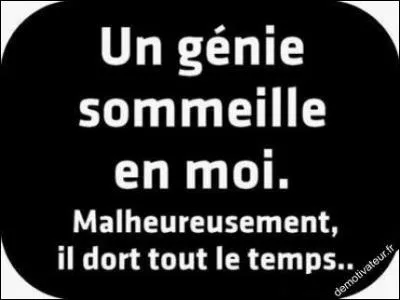 La réponse semble sortir d'un conte des Mille et une Nuits
