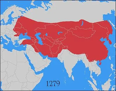 Il a établi le plus grand empire de tous les temps. Cet empire s'étendait de Pékin à...