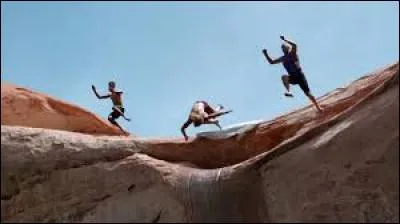 Il a sauté le fossé sans prendre son élan.