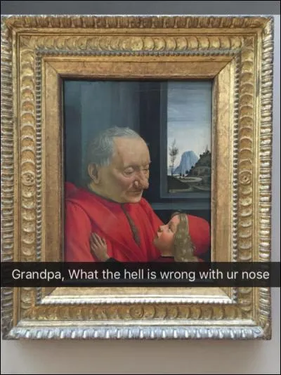 Laquelle des parties du corps de ce personnage critique-t-on ?