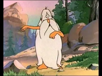 Dans la série d'animation "Il était une fois... l'Homme", quel est le nom du grand sage et inventeur distrait, à la longue barbe blanche ?
