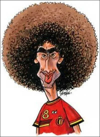 Quel joueur international belge arbore une coupe de cheveux digne des "Jacksons Five" ?