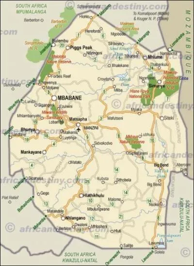 Ma capitale se situe dans le district D'Hhohho. Qui suis-je ?