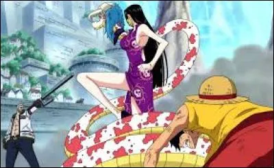 Parmi les actions suivantes de Luffy, laquelle est interprétée par Boa Hancock comme une déclaration de mariage ?