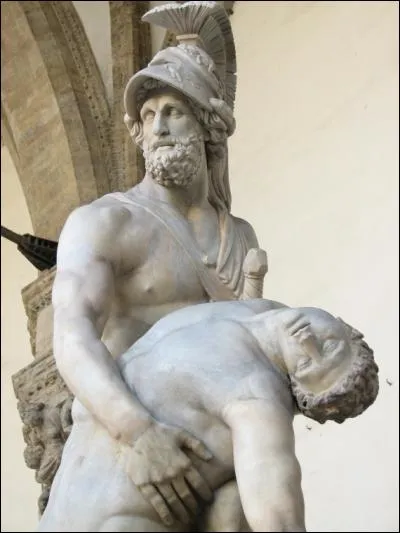 Fils d'Atrée, roi de Sparte et époux d'Hélène, il est l'un des héros grecs. De qui s'agit-il ?