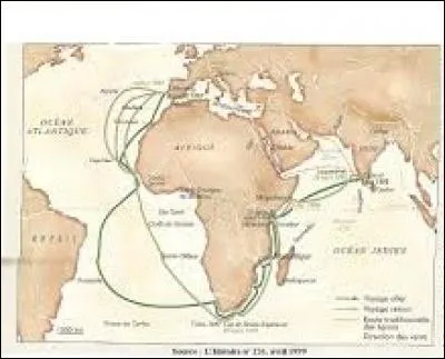 Vasco de Gama a découvert les Indes au 15e siècle.