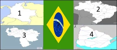 Laquelle de ces cartes g&eacute;ographiques est celle du Br&eacute;sil ?