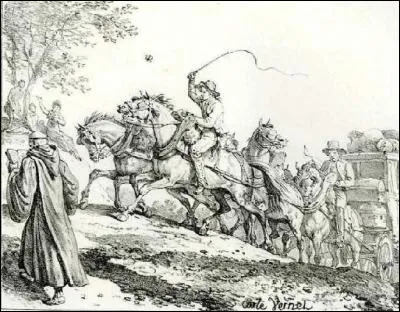 Qui voulait avec insistance pousser les chevaux à avancer et se glorifiait du train mené en se posant sur le nez du coche ?