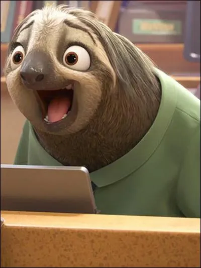 Comment s'appelle le paresseux vraiment hilarant de l'histoire ?