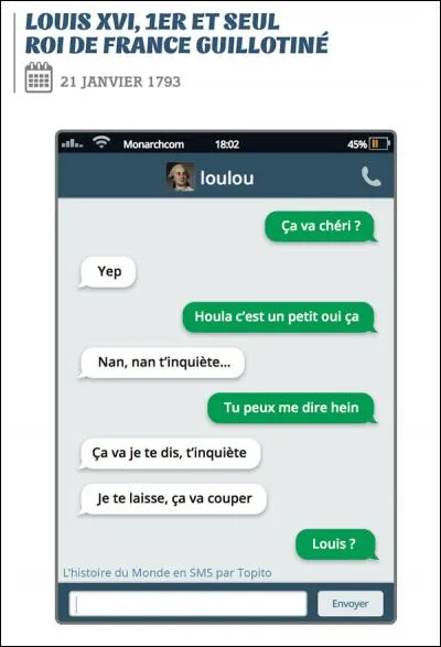 Qu'est-ce qui a vraiment été coupé après le dernier sms de Louis XVI ?