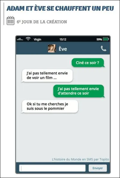 Qui semble communiquer avec Eve ?