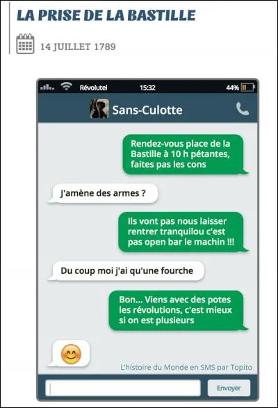 Quel roi de France a connu la prise de la Bastille ?