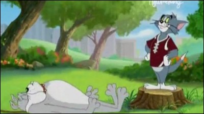 Dans "Tom et Jerry", comment s'appelle le gros chien gris ?