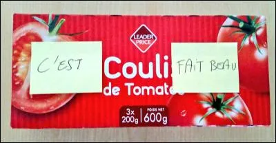 C'est __, il fait beau !