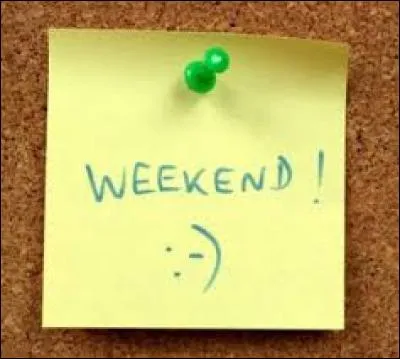 De combien de jours le week-end est-il compos&eacute; ?