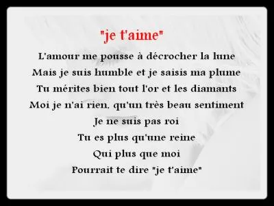 Qui a &eacute;crit le po&egrave;me "Sonnet &agrave; Marie" ?