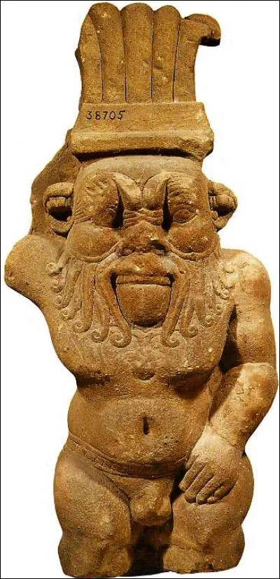 Je veille sur les humains dans leur vie quotidienne, en faisant fuir les forces du mal et les esprits malins par mes grimaces. J'éloigne les cauchemars durant le sommeil et favorise la fécondité. Je suis associé à la bonne humeur, à la fête et à la danse. Qui suis-je ?