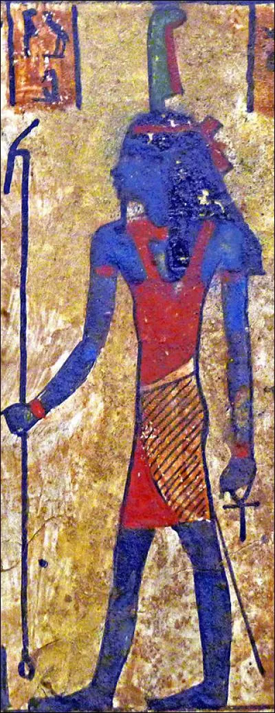 Je suis le fils de ce dernier. Dieu de l'air, je sépare la voûte céleste de la terre, les empêchant de s'accoupler. Qui suis-je ?