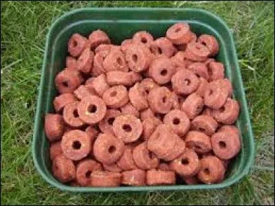 Quelle est la couleur utilisée sur les paquets de croquettes pour les chiens de la marque "Frolic" ?