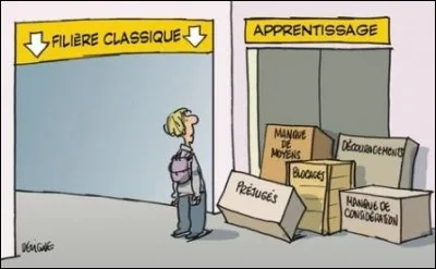 Un jeune qui fait un apprentissage est :