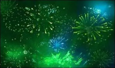 Quel élément est souvent utilisé pour donner sa couleur verte à un feu d'artifice ?