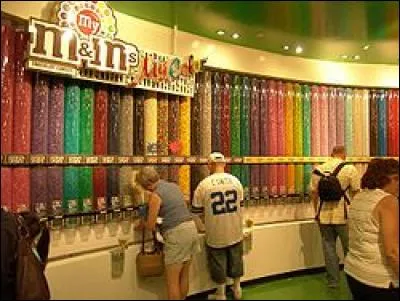 Les M&M's World sont les magasins M&M's. Il en existe 6 :