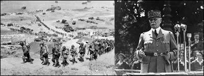 Le 14 juin 1944 : 
Cela fait 8 jours que les alliés ont débarqué en Normandie. Ce n'est qu'à ce moment qu'un des membres du régime de Vichy intervient.
Pétain fait une allocution, qu'est-ce qu'il réclame des Français ?