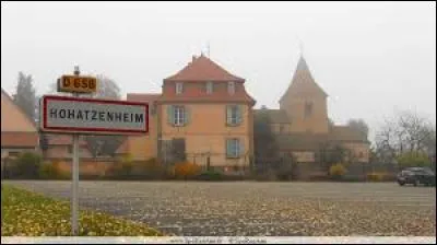 D'après-vous, Hohatzenheim est une ancienne commune de la région ...