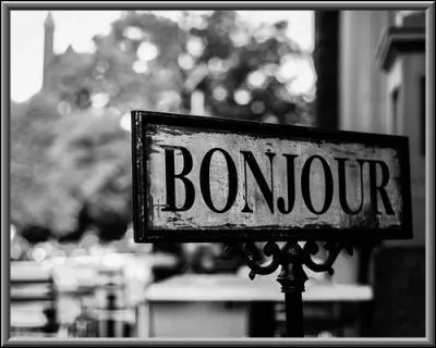 Quel mot ne veut pas dire bonjour ?