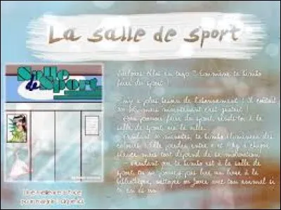 On peut faire du sport