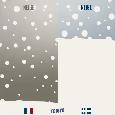 Hiver avec peu de neige neige ou avec beaucoup de neige. Choisis