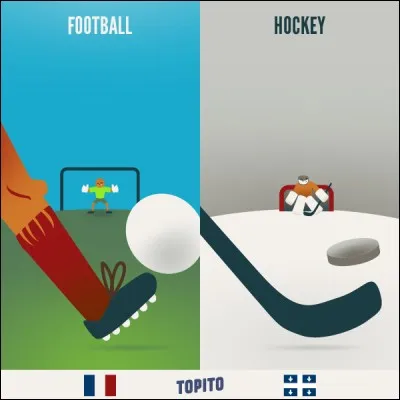 Football (Soccer) ou Hockey. Choisis