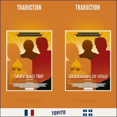 Les traductions de film : Very Bad Trip OU lendemain de veille. Choisis