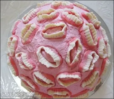 Que voit-on, sur ce gâteau ?