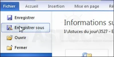 Sur un écran d'ordinateur, le mot "enregistrer" est équivalent à "sauvegarder".