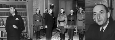 Le 23 août 1944 : 
Dès le 20 août, date de son départ de Vichy, Pétain avait décidé de cesser ses fonctions et de se considérer comme prisonnier. Mais, certains collaborateurs décident de composer une sorte de « gouvernement en exil ».
Qui en est le président ?