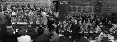 Le 18 novembre 1944 : 
Le GPRF décide de la création de « la haute Cour de justice ». Elle a pour but de juger les différents dirigeants du régime de Vichy. Elle est présidée par les différents présidents des cours de Paris (Chambre criminelle, Cassation et Appel) et d'un jury.
Comment était constitué ce jury ?