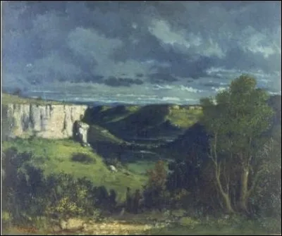Qui a peint "Vallée de la Loue par temps d'orage" ?