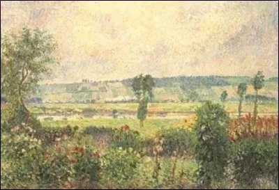 Qui a peint "La vallée de la Seine aux Damps, jardin d'Octave Mirbeau" ?