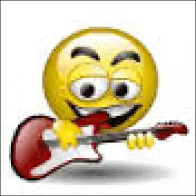 De quel instrument ce smiley joue-t-il ?
