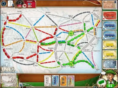 Jeu o&ugrave; l'on doit construire les grandes liaisons ferroviaires &agrave; travers les &Eacute;tats-Unis, g&eacute;rer des stocks de wagons et relier les villes de proche en proche tout en g&ecirc;nant le d&eacute;veloppement des adversaires.