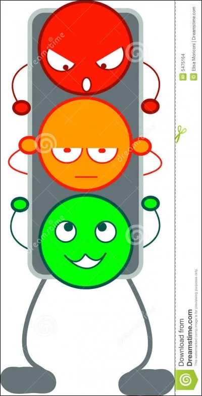 Quelle couleur ne peut-on pas voir sur un feu de signalisation ?